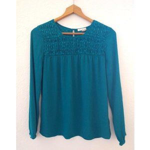 Anthropologie Meadow Rue seafoam blouse M